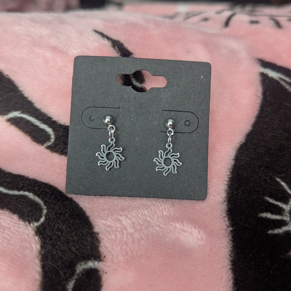 Stainless steel Sun Earrings